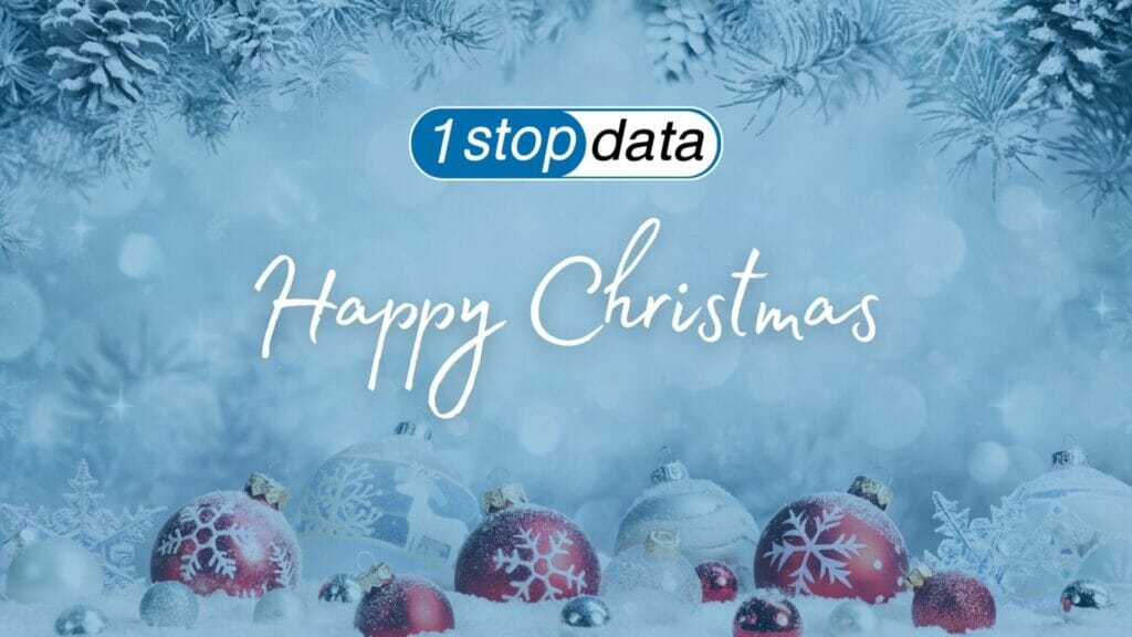 Happy Christmas from 1 Stop Data